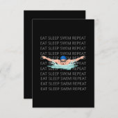 Schwimmer Liebe Funny Swimming Junge Sport Begleitkarte (Vorne/Hinten)