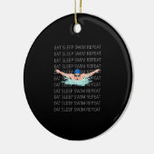 Schwimmer Liebe Funny Swimming Junge Sport Keramik Ornament (Links)