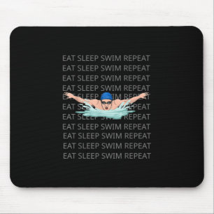 Schwimmer Liebe Funny Swimming Junge Sport Mousepad