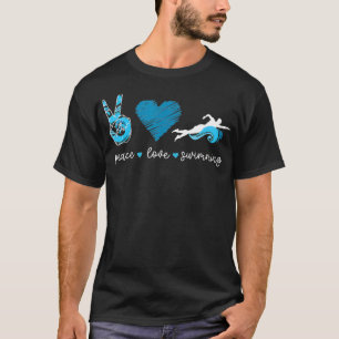 Schwimmer Liebe Schwimmbad T-Shirt