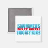 Schwimmer machen es mit sanften Schlägen Magnet (Vorderseite/Rückseite)