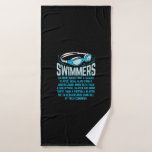 Schwimmer machen mehr Kicks I Funny Geschenk Schwi Badehandtuch<br><div class="desc">Schwimmer machen mehr Kicks I Funny Geschenk Schwimmbad</div>
