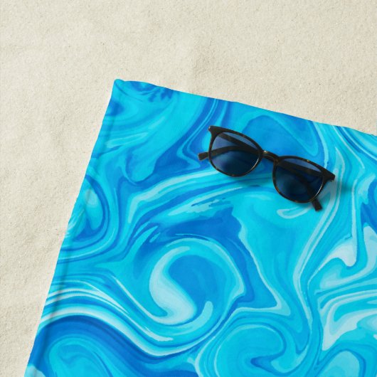 Schwimmer NAME Wasser Art Blauer Badevergnügen Coo Strandtuch (Beispiel)