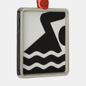 Schwimmer Ornament Aus Metall (Rechts)