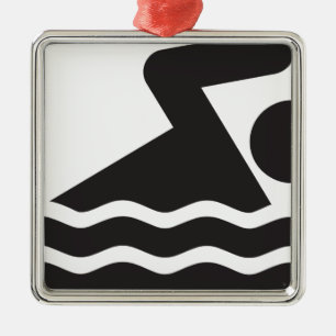Schwimmer Ornament Aus Metall