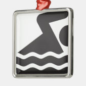 Schwimmer Ornament Aus Metall (Links)