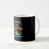 Schwimmer Pech im Pool Kaffeetasse (VorderseiteRechts)