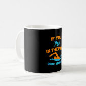 Schwimmer Pech im Pool Kaffeetasse (Vorderseite Links)
