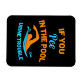 Schwimmer Pech im Pool Magnet (Horizontal)