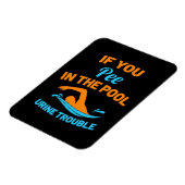 Schwimmer Pech im Pool Magnet (Linke Seite)