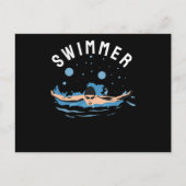 Schwimmer - Perfekte Gestaltung für Schwimmer Postkarte (Vorderseite)