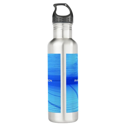 Schwimmer Personalisiert Edelstahlflasche (Rückseite)