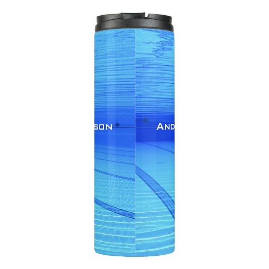 Schwimmer Personalisiert Thermosbecher (Rückseite)