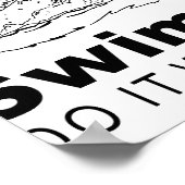 Schwimmer Poster (Ecke)