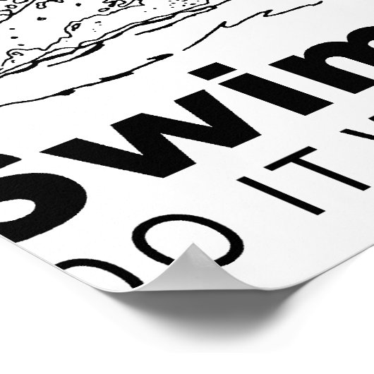 Schwimmer Poster (Ecke)