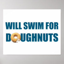 Schwimmer Poster, Schwimmteam, Donuts Poster