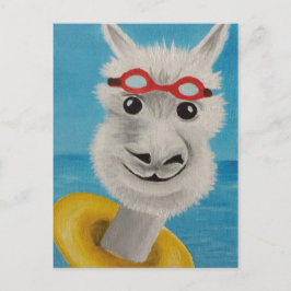 Schwimmer Postkarte