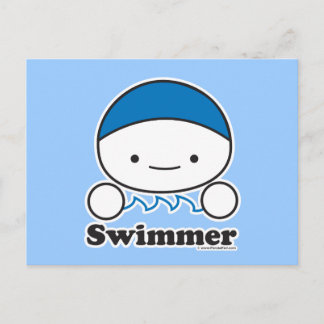 Schwimmer-Postkarte Postkarte