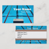 SCHWIMMER PROFILIEREN ODER VISITENKARTE-SCHABLONE VISITENKARTE (Vorne/Hinten)