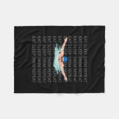 Schwimmer Schwimm Liebe Sonnenbader Junge Sport Fleecedecke (Vorderseite (Horizontal))