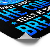 Schwimmer schwimmen Butterfly atmen Schwimmer Trai Poster (Ecke)