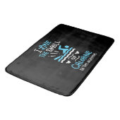Schwimmer Schwimmen Sport Geschenk Badematte (Schrägansicht)