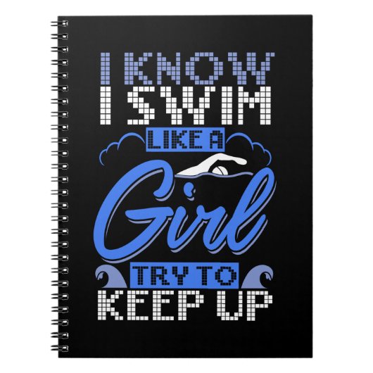 Schwimmer Schwimmen Sport Geschenk Notizblock (Vorderseite)