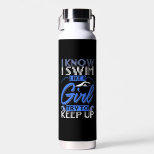 Schwimmer Schwimmen Sport Geschenk Trinkflasche