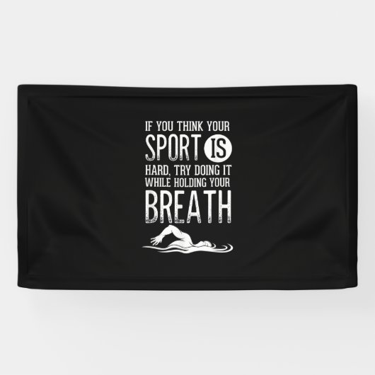 Schwimmer Schwimmer Sportübungen Banner (Horizontal)