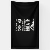 Schwimmer Schwimmer Sportübungen Banner (Vertikal)