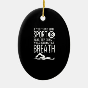 Schwimmer Schwimmer Sportübungen Keramik Ornament