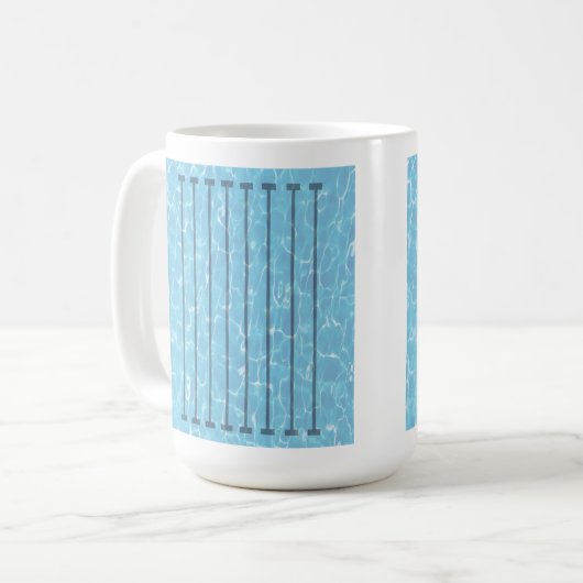 Schwimmer Schwimmteam Pool Kaffeetasse (Vorderseite Links)