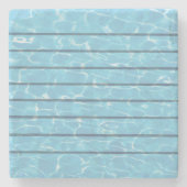 Schwimmer Schwimmteam Pool Steinuntersetzer (Vorderseite)