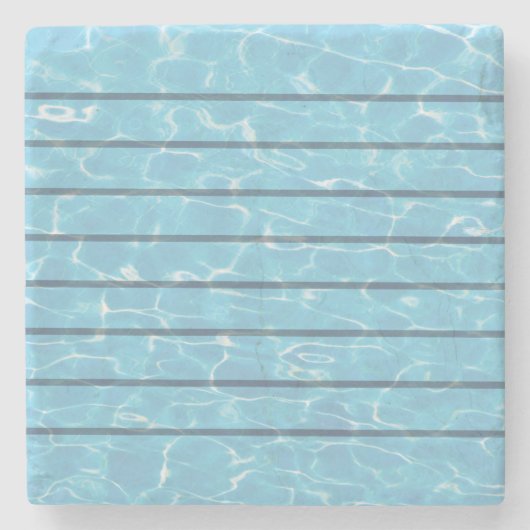 Schwimmer Schwimmteam Pool Steinuntersetzer (Vorderseite)