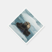 Schwimmer Serviette (Ecke)