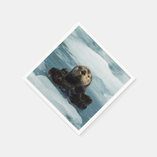 Schwimmer Serviette (Ecke)