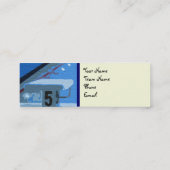 SCHWIMMER-SKINNY-VISITENKARTE MINI VISITENKARTE (Rückseite)