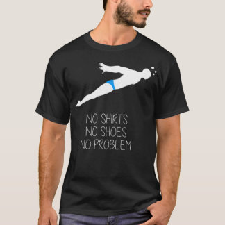 Schwimmer Swiming Swim lustige Zitate Füße T-Shirt
