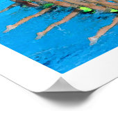 Schwimmer Synchron-Schwimmen Poster (Ecke)