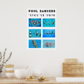 Schwimmer Synchron-Schwimmen Poster (Küche)