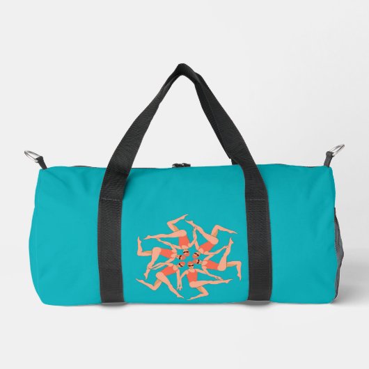 Schwimmer - Synchronschwimmen Klein Duffle Bag (Vorderseite)