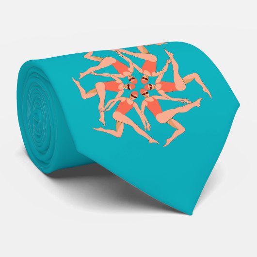 Schwimmer - Synchronschwimmen Krawatte (Gerollt)