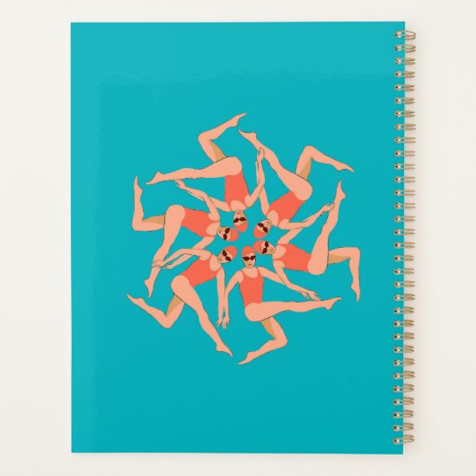 Schwimmer - Synchronschwimmen Planer (Rückseite)