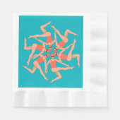 Schwimmer - Synchronschwimmen Serviette (Vorderseite)