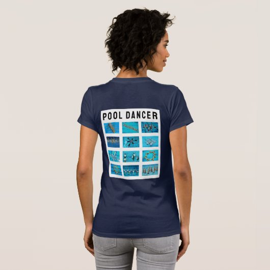 Schwimmer Synchronschwimmen T-Shirt (Schwarz voll)