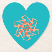 Schwimmer - Synchronschwimmen Untersetzer (Vorderseite)