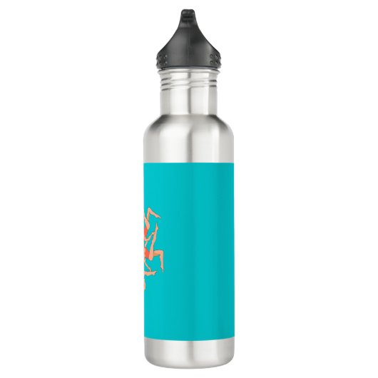 Schwimmer - Synchronschwimmkurographie Edelstahlflasche (Rechts)