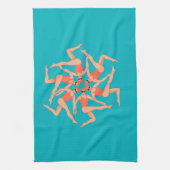 Schwimmer - Synchronschwimmkurographie Geschirrtuch (Vertikal)