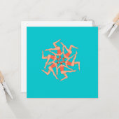 Schwimmer - Synchronschwimmkurographie Karte (Vorderseite/Rückseite Beispiel)