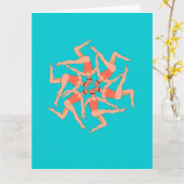 Schwimmer - Synchronschwimmkurographie Karte (Gelbe Blume)